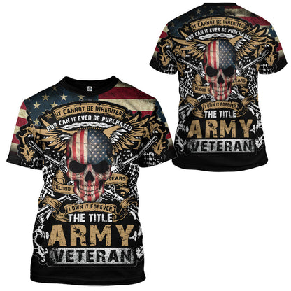  The Title Army Veteran Custom Hoodie Tshirt Sweatshirt