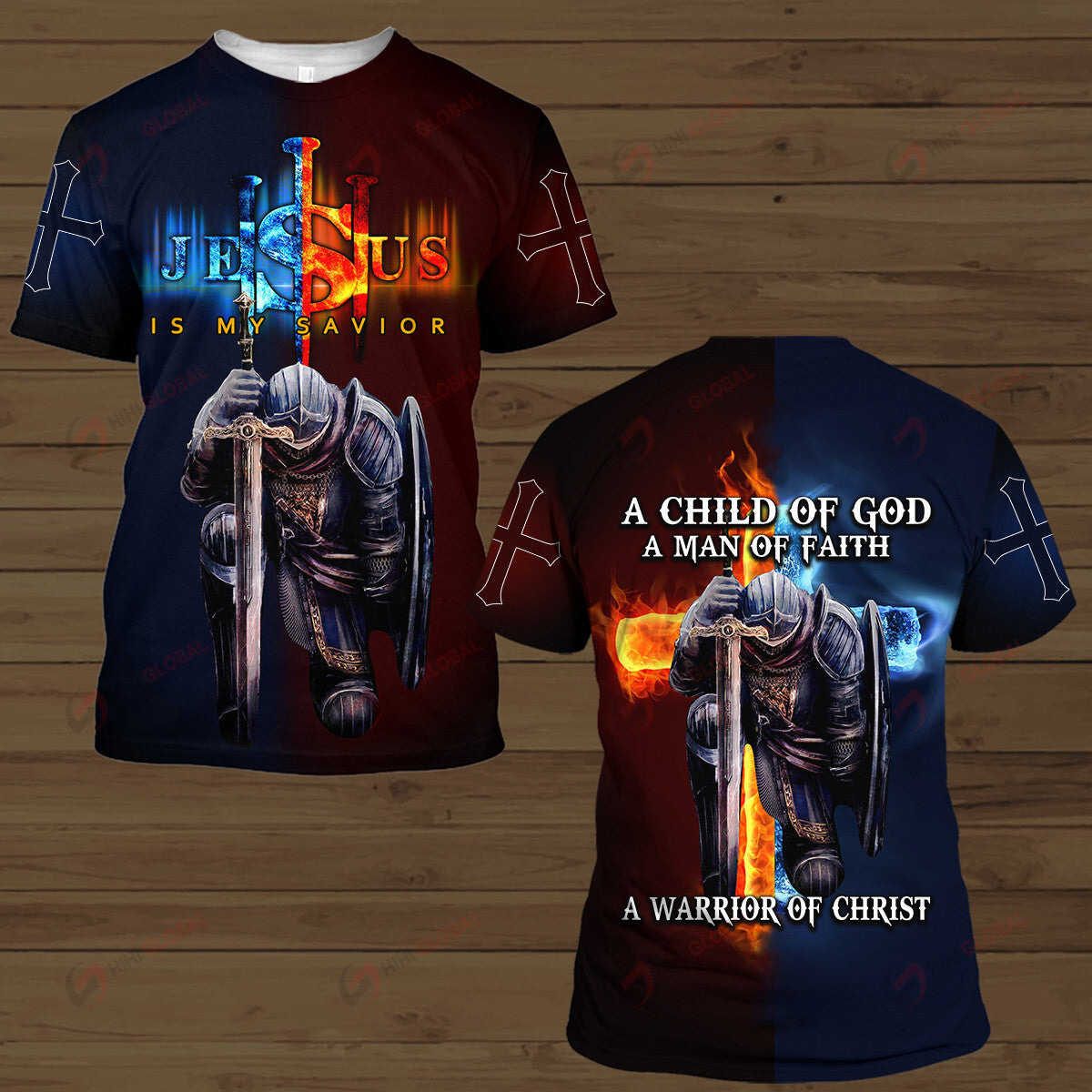 A Warrior Of Christ Templar Knight Christian T Shirts Over Print