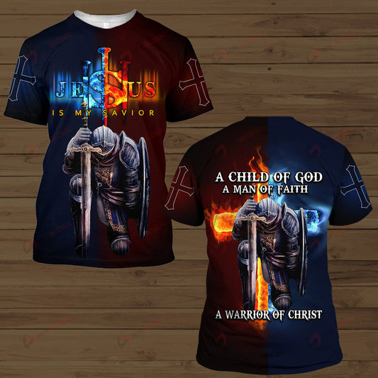 A Warrior Of Christ Templar Knight Christian T Shirts Over Print