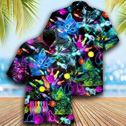 3D Bowling Hawaiian Shirt, Colorful Bowling Roll Hawaiian Shirt, Bowling Independence Day Aloha Shirt For Men - Perfect Gift For Bowling Lovers, Bowlers