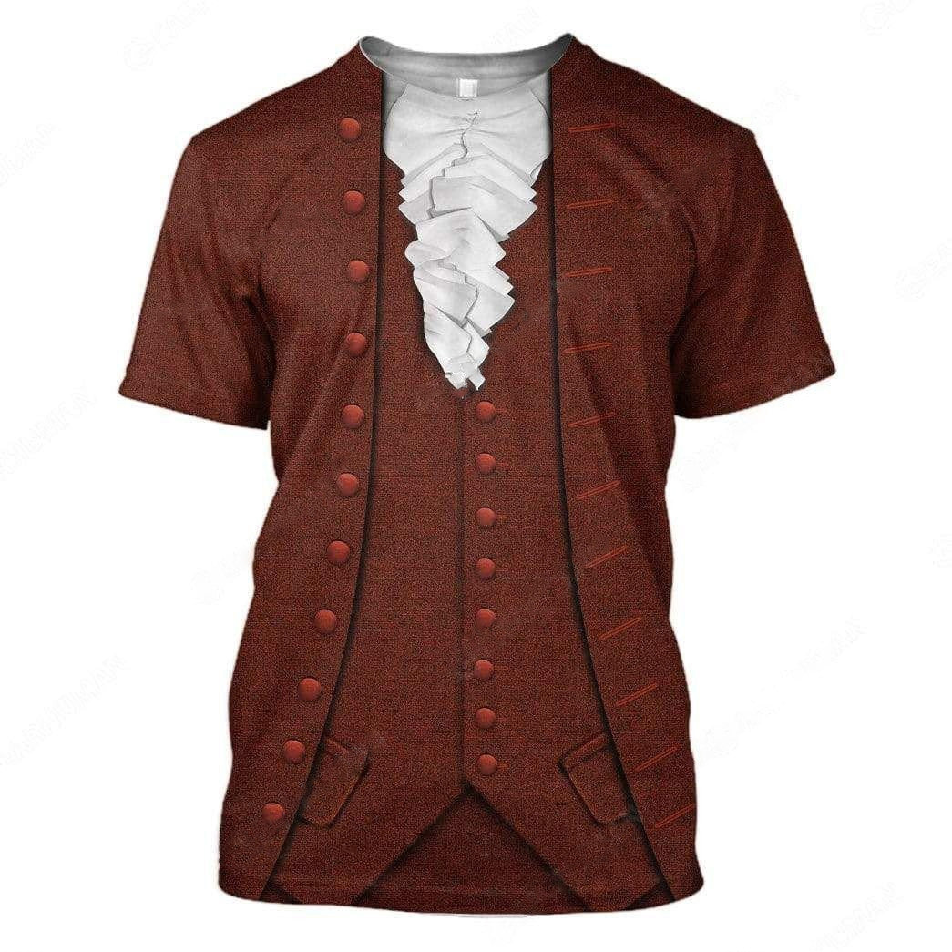 Benjamin Franklin Custom Cosplay Costume Zip Hoodie Long Sleeve QT210449Hf