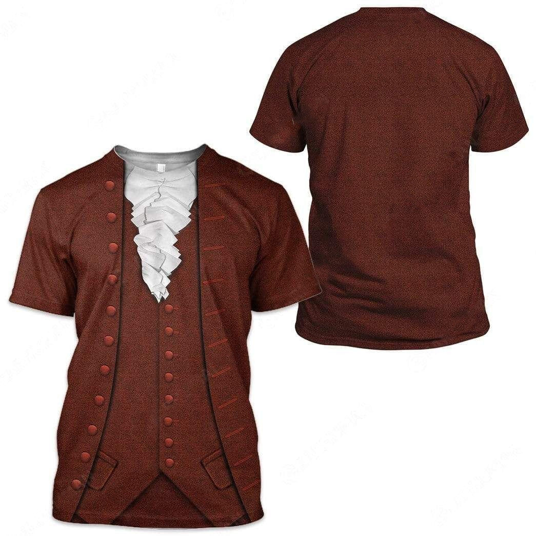 Benjamin Franklin Custom Cosplay Costume Zip Hoodie Long Sleeve QT210449Hf