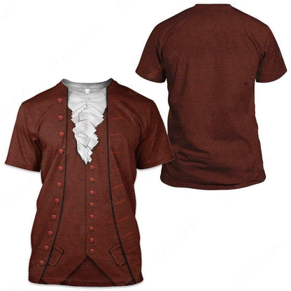 Benjamin Franklin Custom Cosplay Costume Zip Hoodie Long Sleeve QT210449Hf
