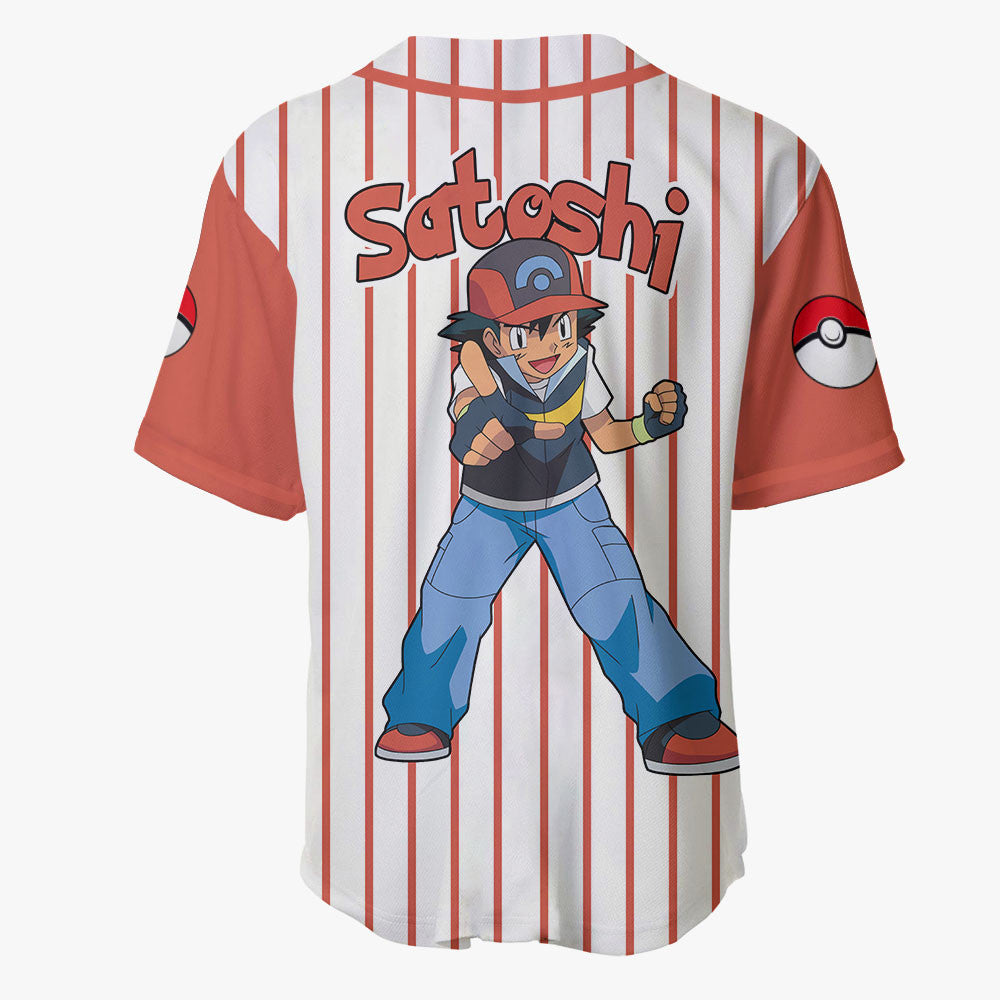 Ash Ketchum Satoshi Baseball Jersey