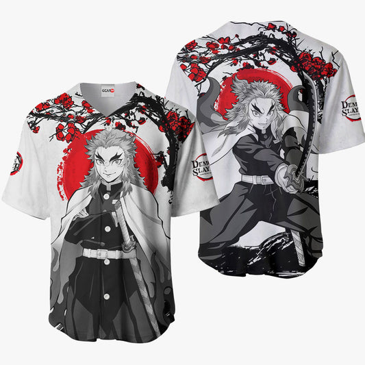 Kyoujurou Rengoku Baseball Jersey - Japan Style