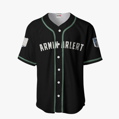 Armin Arlert Baseball Jersey Final Anime
