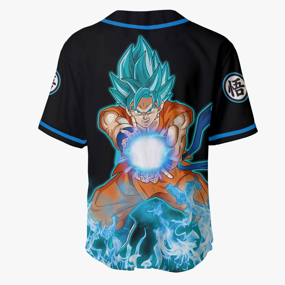 Goku Super Saiyan Blue Baseball Jersey