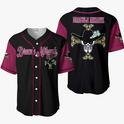 Dracule Mihawk Jolly Roger Baseball Jersey