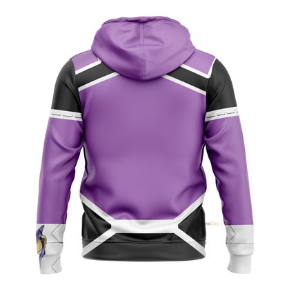 Power Ranger Jungle Fury Wolf Cosplay Costume Hoodie QT304228Hf