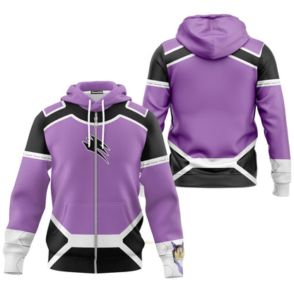 Power Ranger Jungle Fury Wolf Cosplay Costume Hoodie QT304228Hf