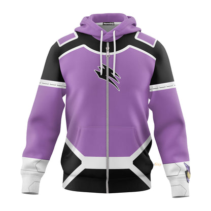 Power Ranger Jungle Fury Wolf Cosplay Costume Hoodie QT304228Hf