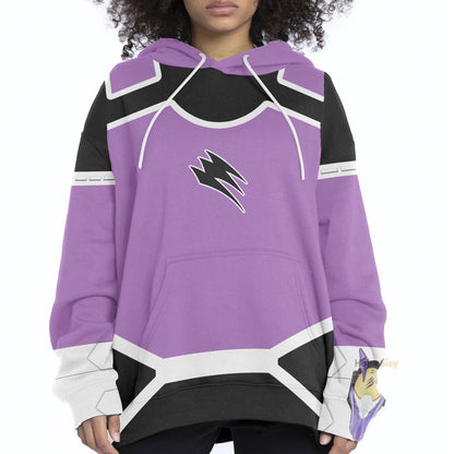 Power Ranger Jungle Fury Wolf Cosplay Costume Hoodie QT304228Hf