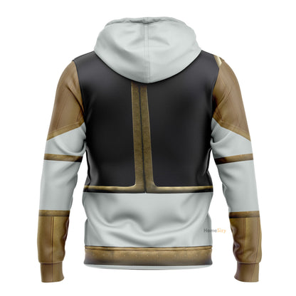 White Mighty Morphin Power Rangers V4 - Cosplay Costume Hoodie QT205136