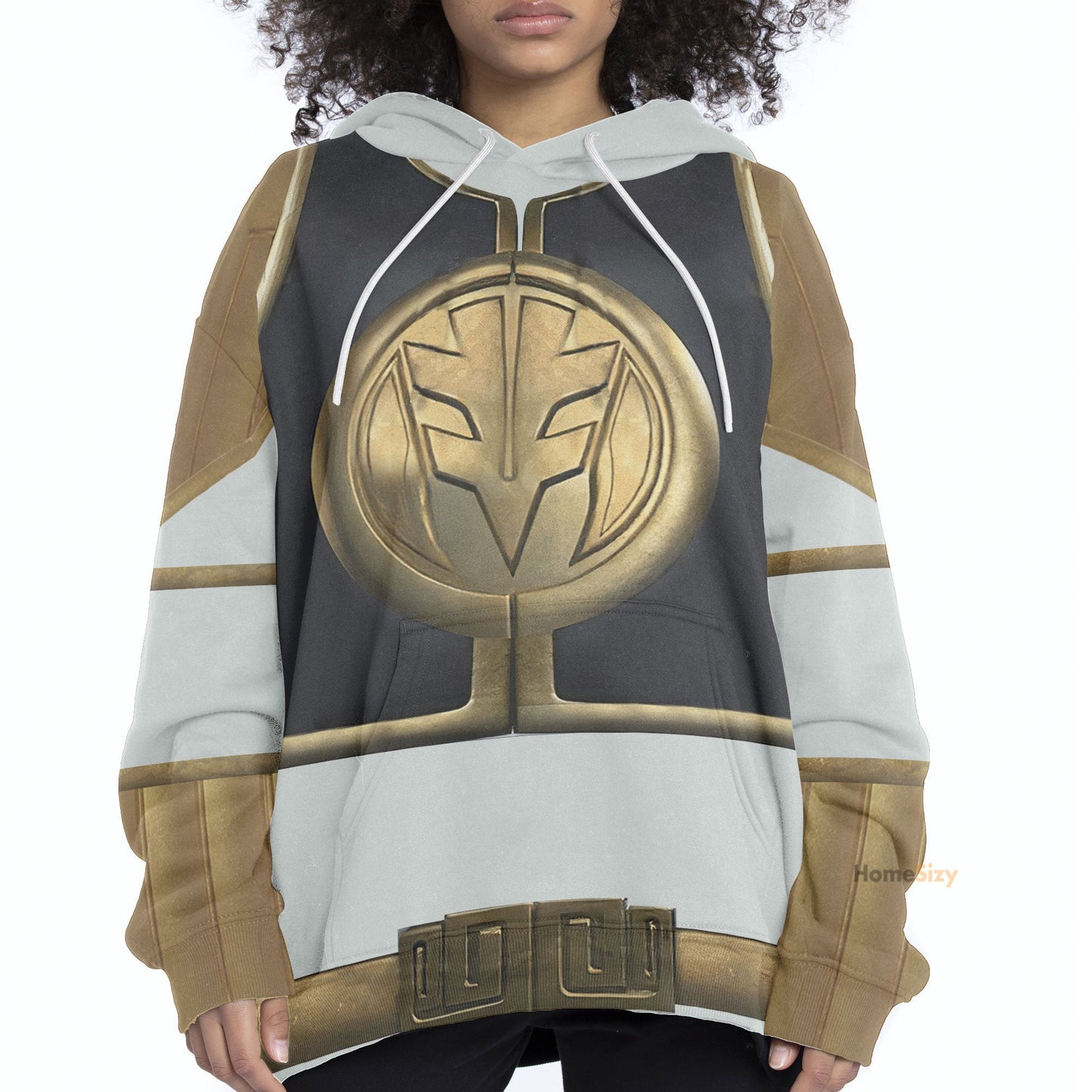 White Mighty Morphin Power Rangers V4 - Cosplay Costume Hoodie QT205136