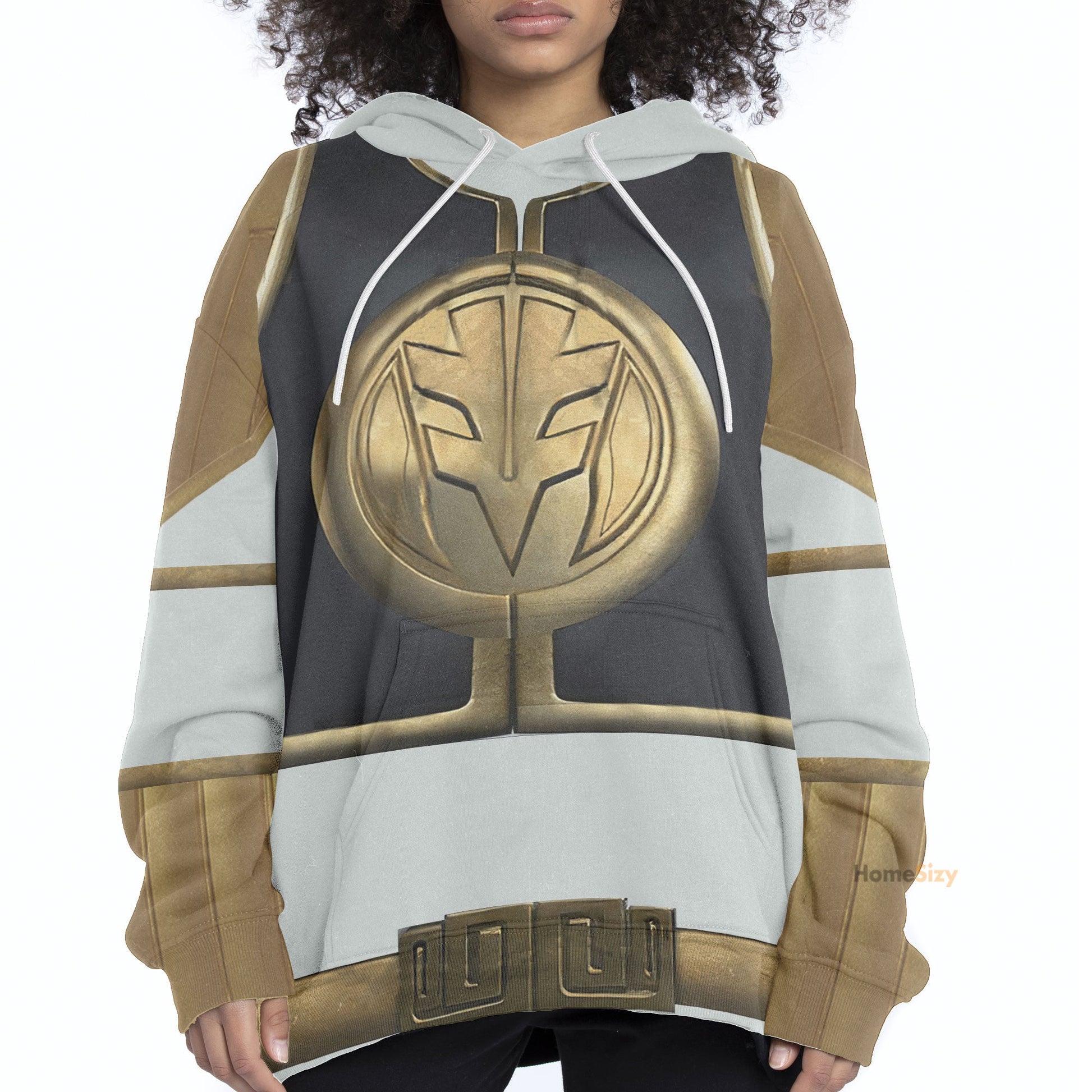 White Mighty Morphin Power Rangers V4 - Cosplay Costume Hoodie QT205136