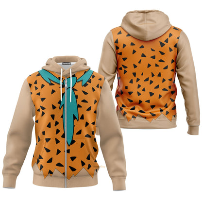 Fred Flintstone Custom Cosplay Costume Hoodie QT210277Hf