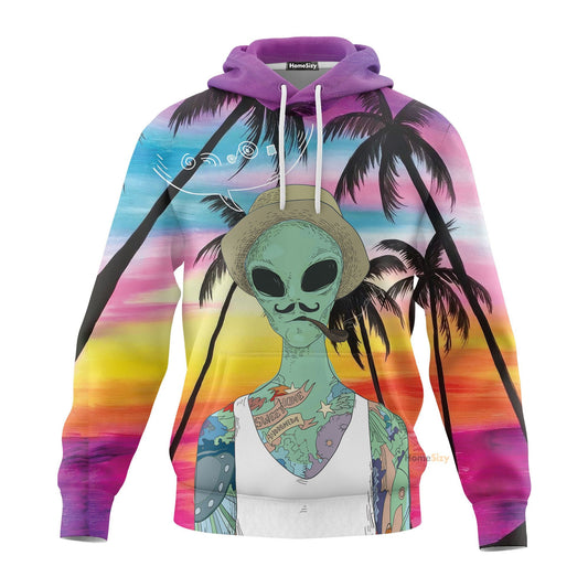 Alien Smoking Custom Hoodie