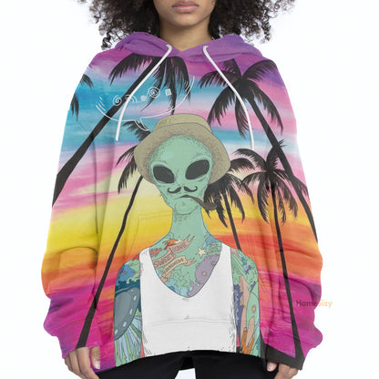 Alien Smoking Custom Hoodie