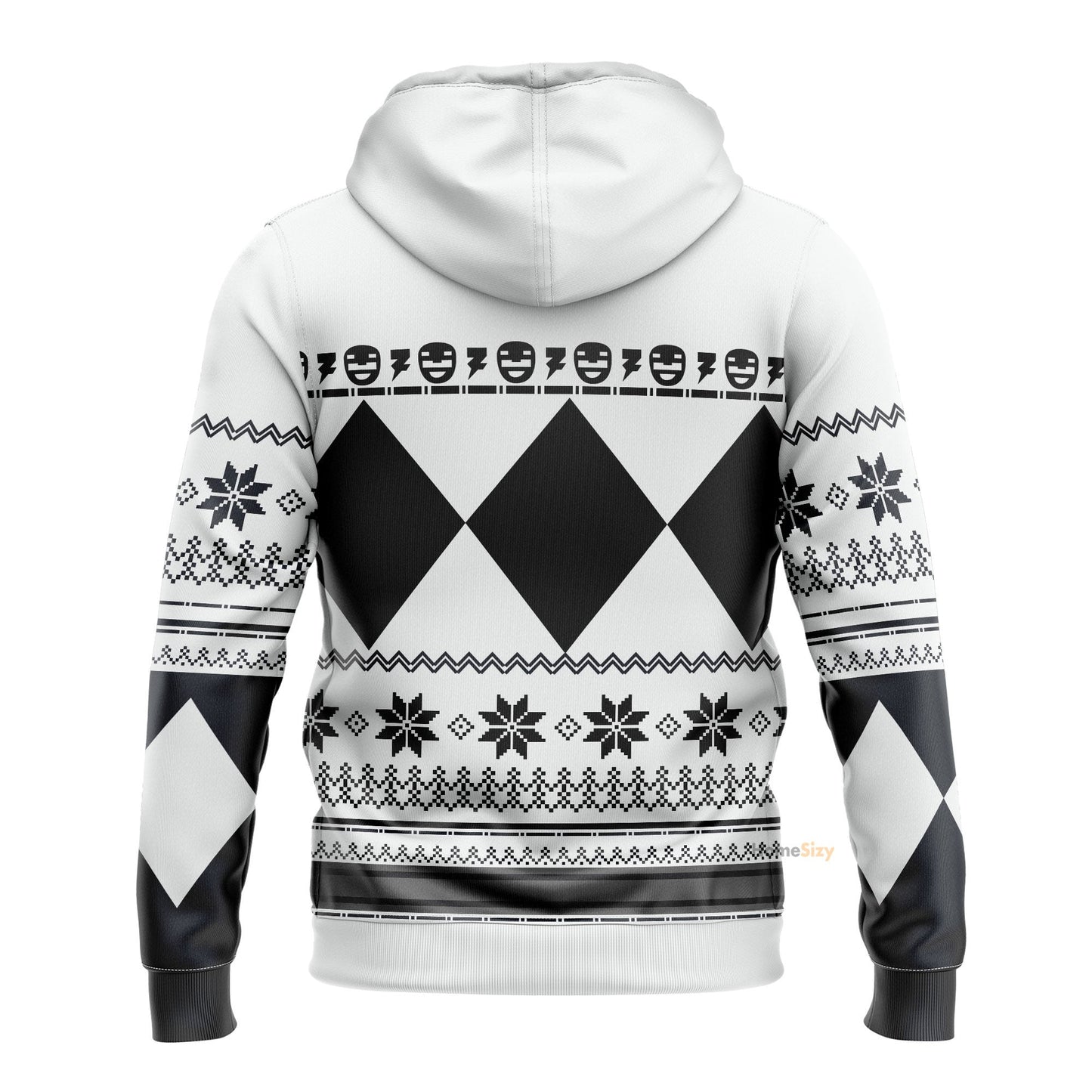 White Mighty Morphin Power Rangers V1 - Cosplay Costume Hoodie QT211320