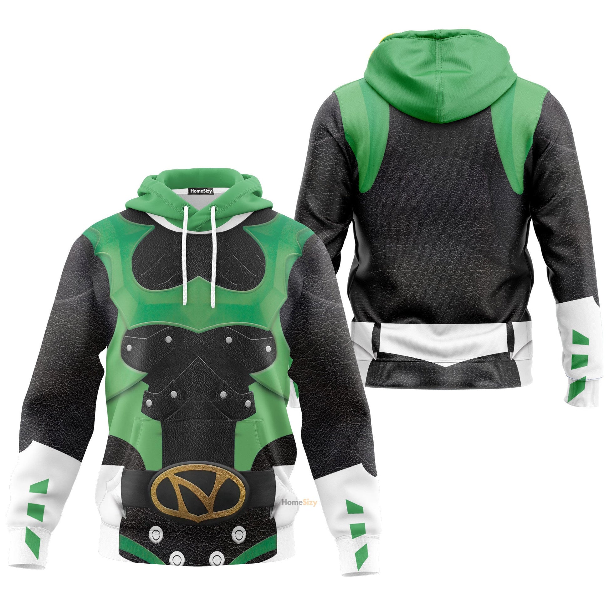 Psycho Rangers Green Psycho Custom Cosplay Costume Hoodie QT308367