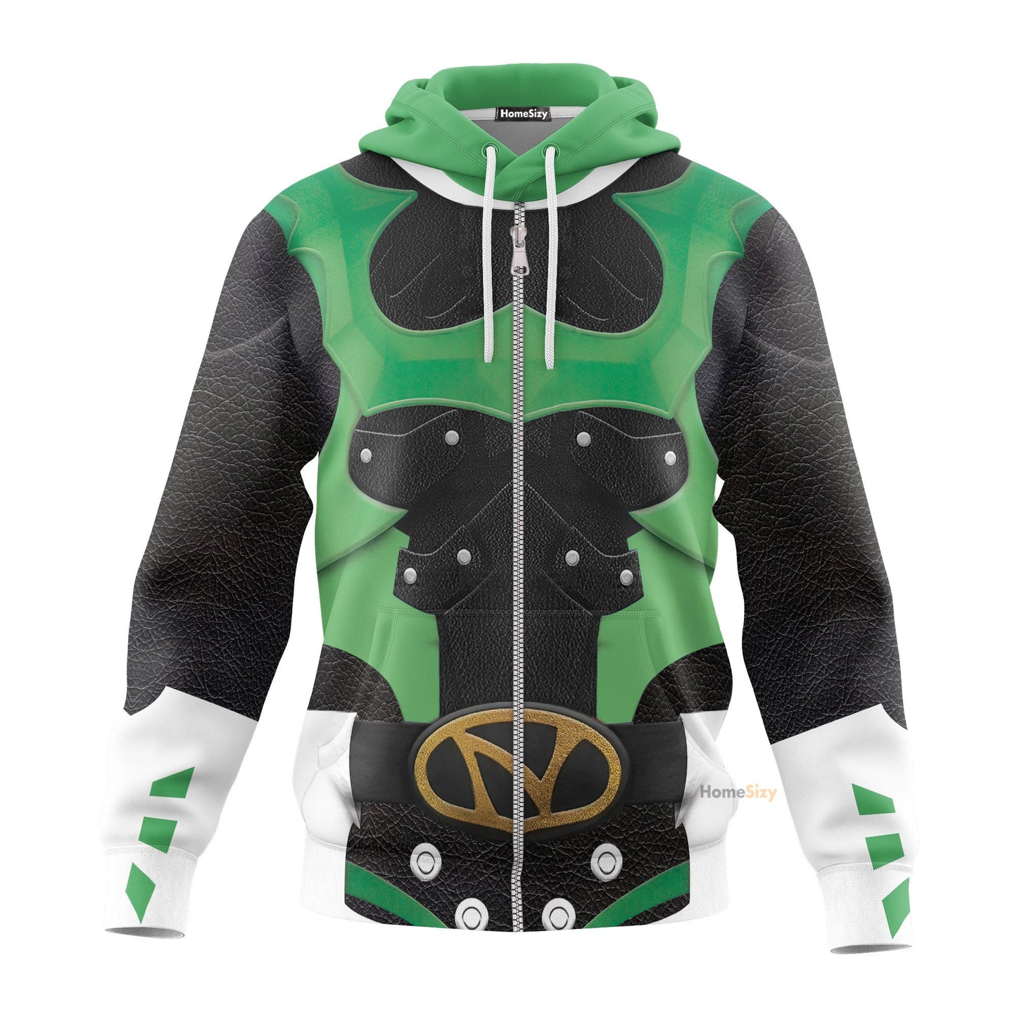 Psycho Rangers Green Psycho Custom Cosplay Costume Hoodie QT308367