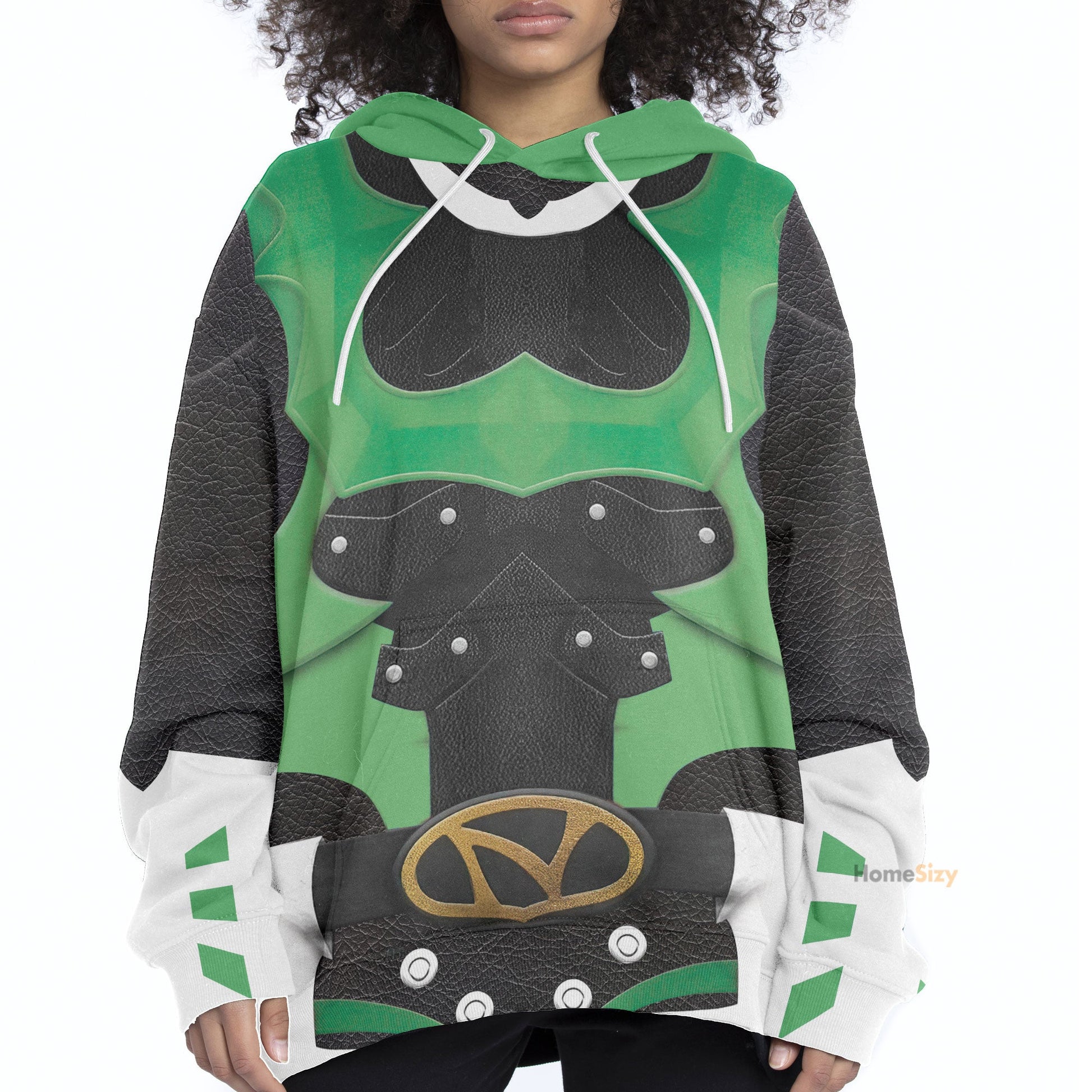 Psycho Rangers Green Psycho Custom Cosplay Costume Hoodie QT308367