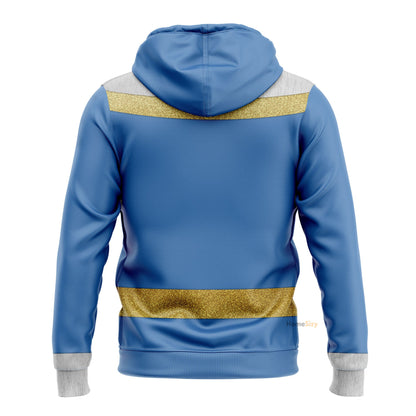 Power Rangers Megaforce Blue Ranger Custom Cosplay Costume Hoodie QT308426