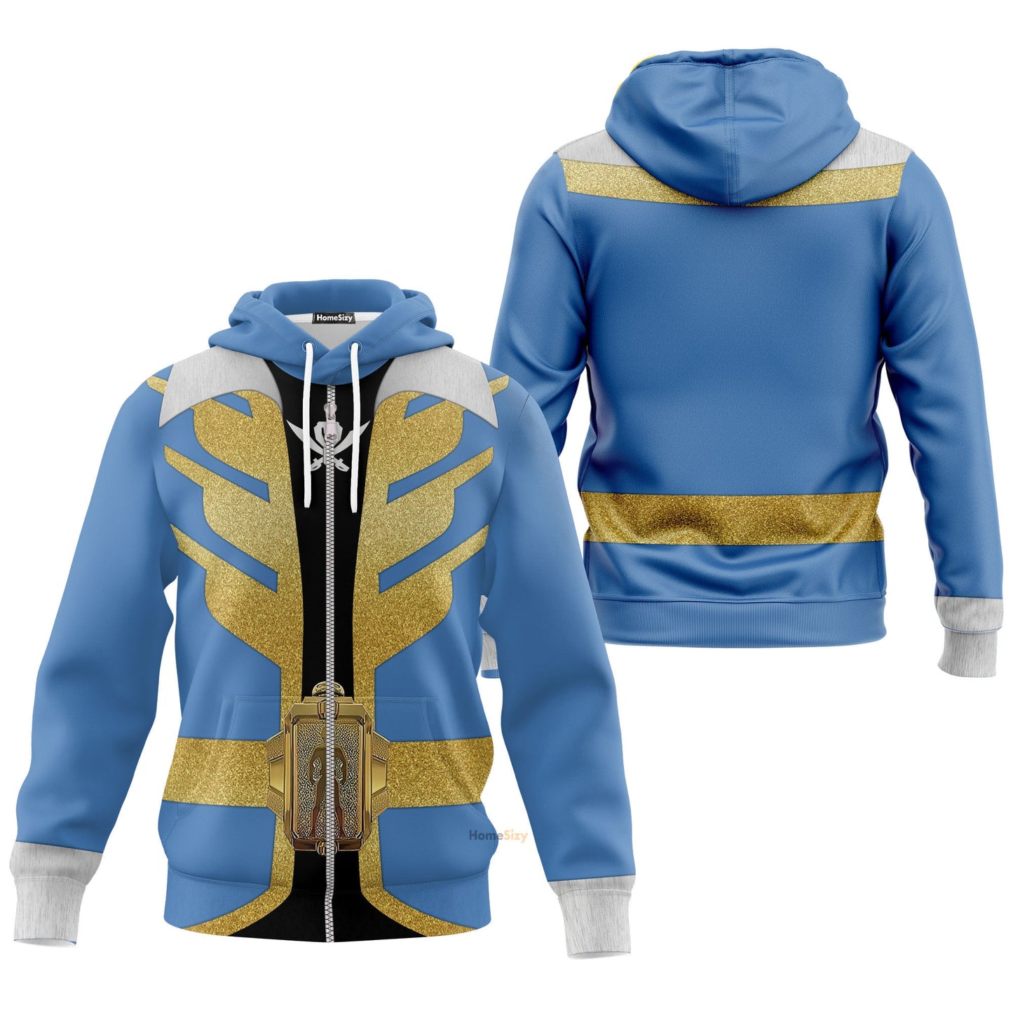 Power Rangers Megaforce Blue Ranger Custom Cosplay Costume Hoodie QT308426