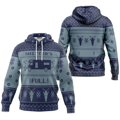 Shitters Christmas Blue Custom Cosplay Hoodie Apparel QT211394Hf