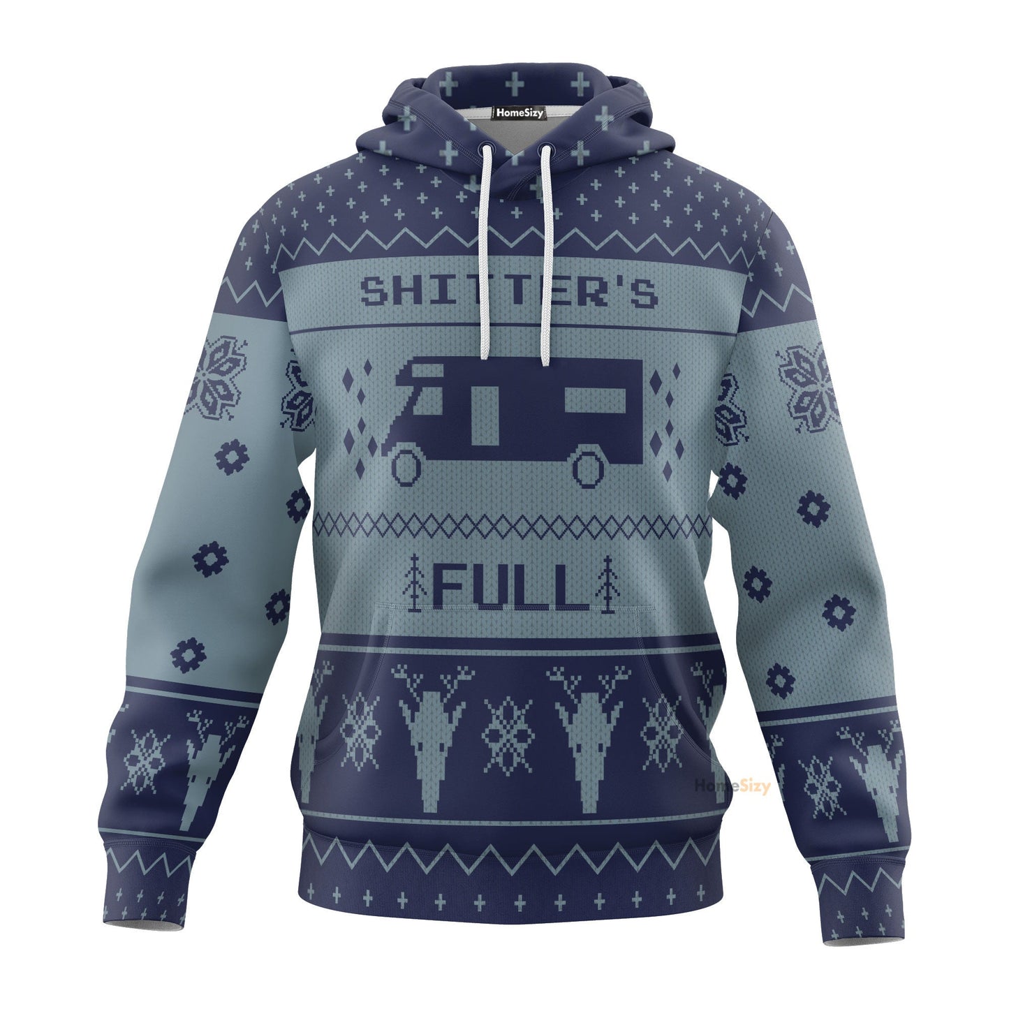 Shitters Christmas Blue Custom Cosplay Hoodie Apparel QT211394Hf