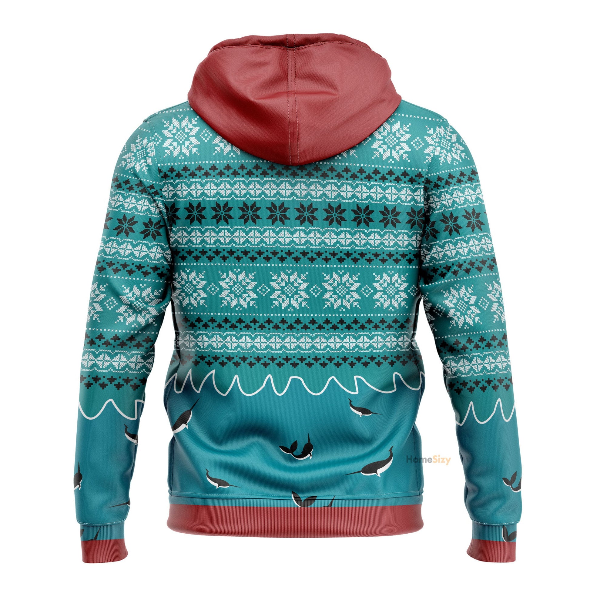 Unicorn Riding Narwhal Christmas Custom Cosplay Hoodies QT210393Hf