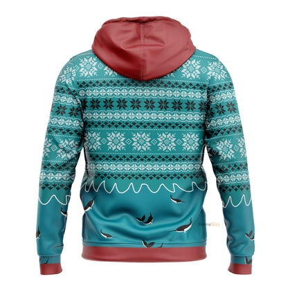 Unicorn Riding Narwhal Christmas Custom Cosplay Hoodies QT210393Hf