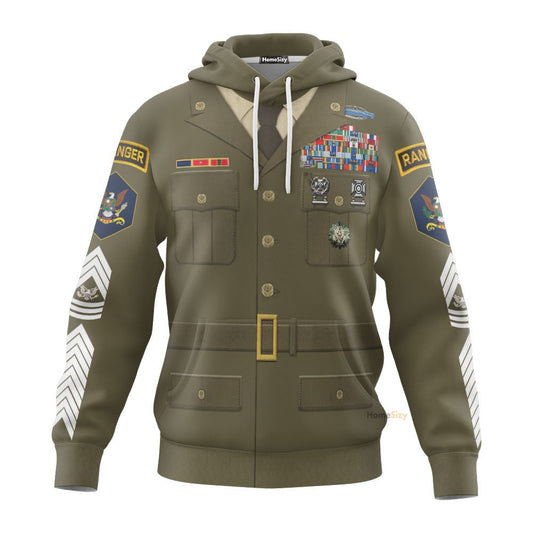 US Green Army Custom Cosplay Costume Hoodie QT206337Hg