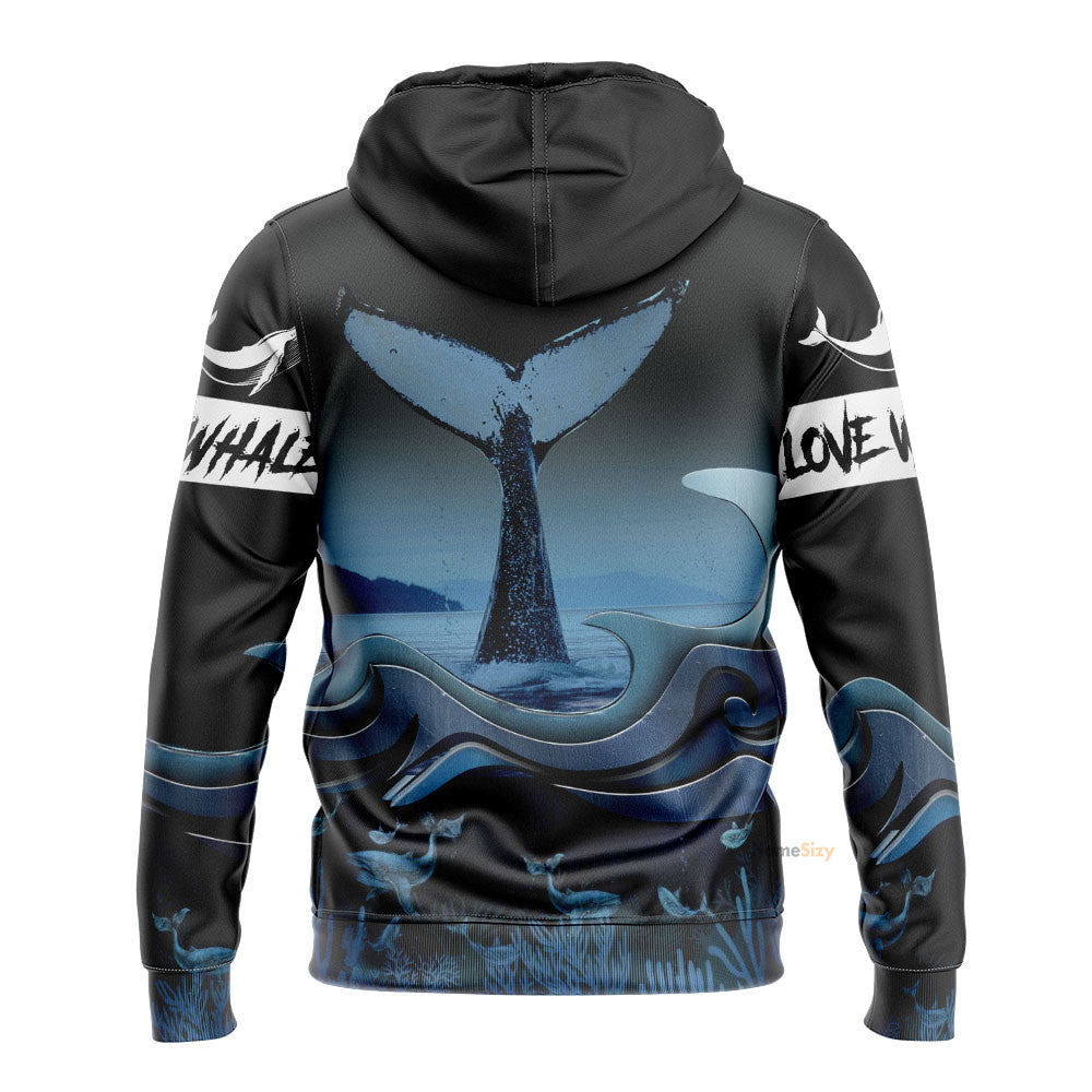  Loving Whale Watching Custom Hoodie QT306161Hg