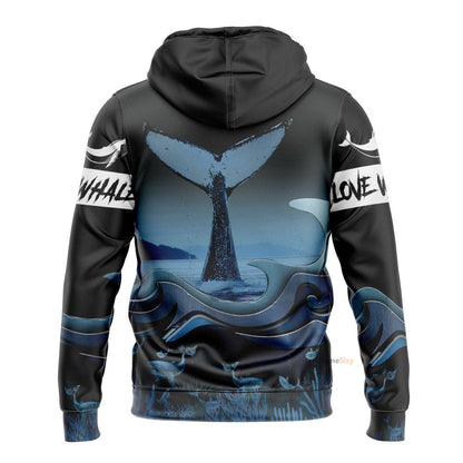  Loving Whale Watching Custom Hoodie QT306161Hg