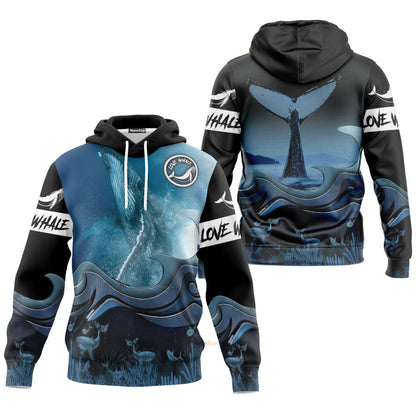  Loving Whale Watching Custom Hoodie QT306161Hg