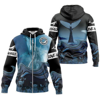  Loving Whale Watching Custom Hoodie QT306161Hg