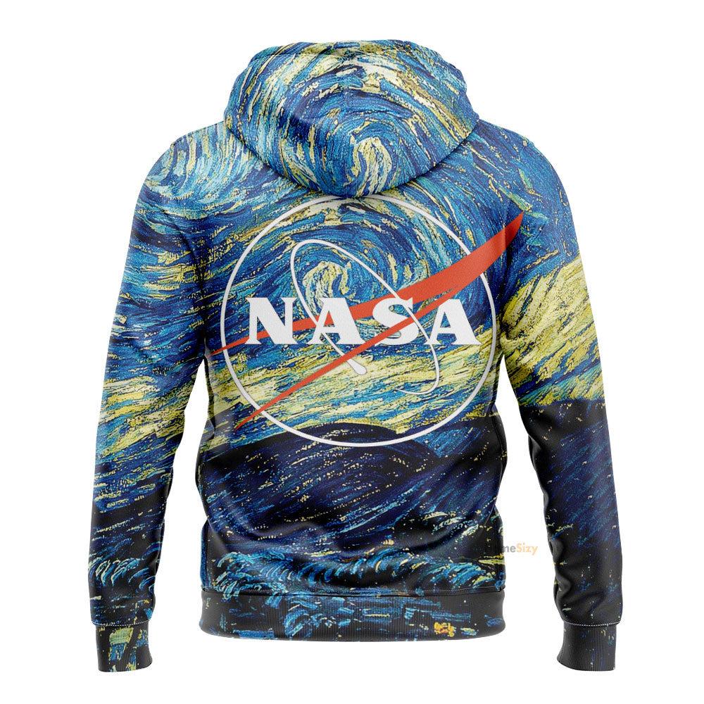 Nasa On Starry Night Tshirt Hoodie Sweatshirt QT308520
