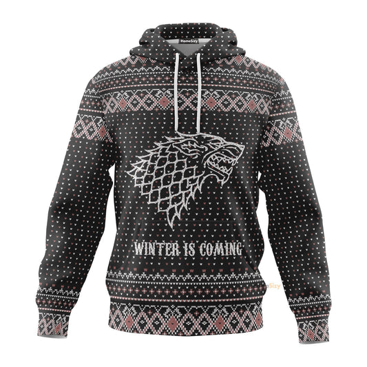 Winter Is Coming Ugly Sweater Custom Hoodie QT308565