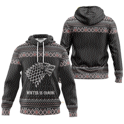 Winter Is Coming Ugly Sweater Custom Hoodie QT308565