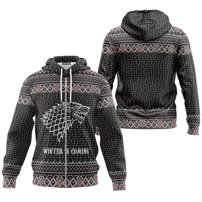 Winter Is Coming Ugly Sweater Custom Hoodie QT308565