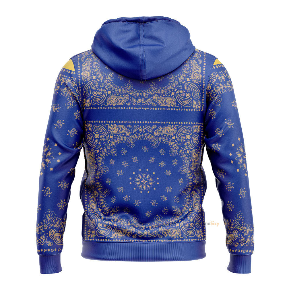 QT204319 Royal Blue Bandana Snoop Custom Hoodie