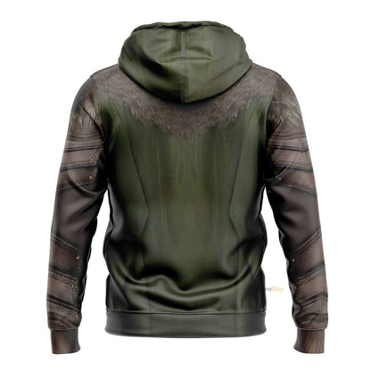 D&D Drizzt Custom Cosplay Costume Hoodie QT207435Hf