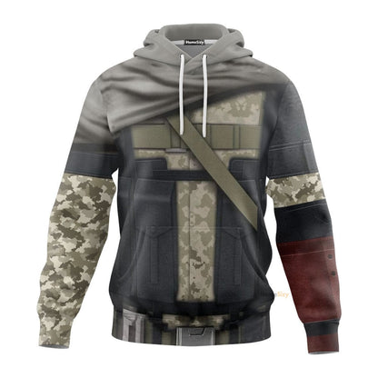 Metal Gear Big Boss Venom Snake Custom Cosplay Costume Hoodie QT206179Tf