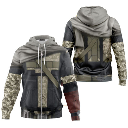Metal Gear Big Boss Venom Snake Custom Cosplay Costume Hoodie QT206179Tf