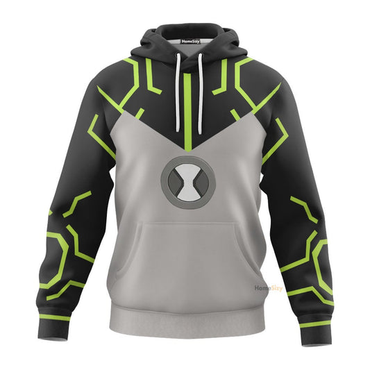 Ben 10 Ultra T Cosplay Costume Hoodie QT210280Hf