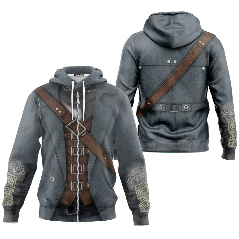 Bloodborne Hunter Custom Cosplay Costume Hoodie QT210247Hf