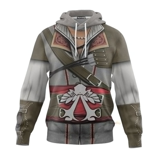 Assassin Creed Ezio Auditore Custom Cosplay Costume Hoodie QT211542Hf