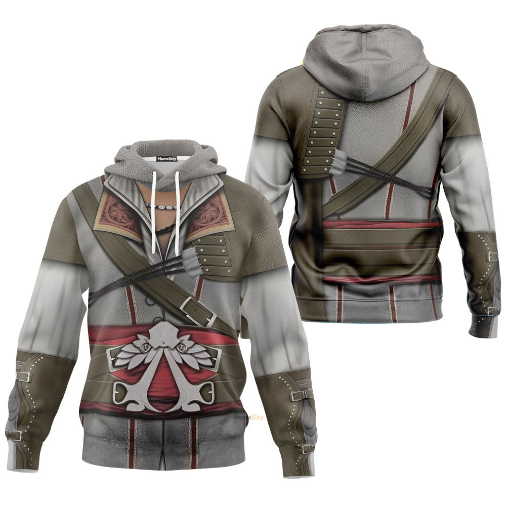 Assassin Creed Ezio Auditore Custom Cosplay Costume Hoodie QT211542Hf