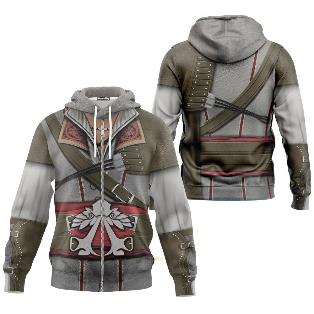 Assassin Creed Ezio Auditore Custom Cosplay Costume Hoodie QT211542Hf